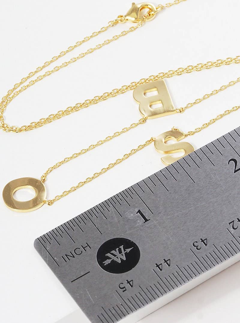 Mini Spaced Letter BOSS Necklace