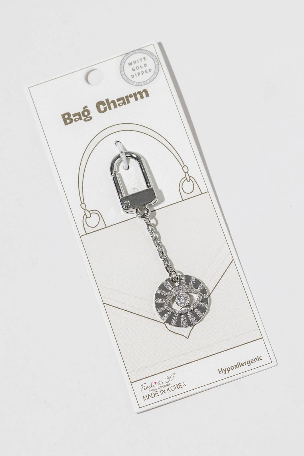 Sparkling Evil Eye Bag Charm