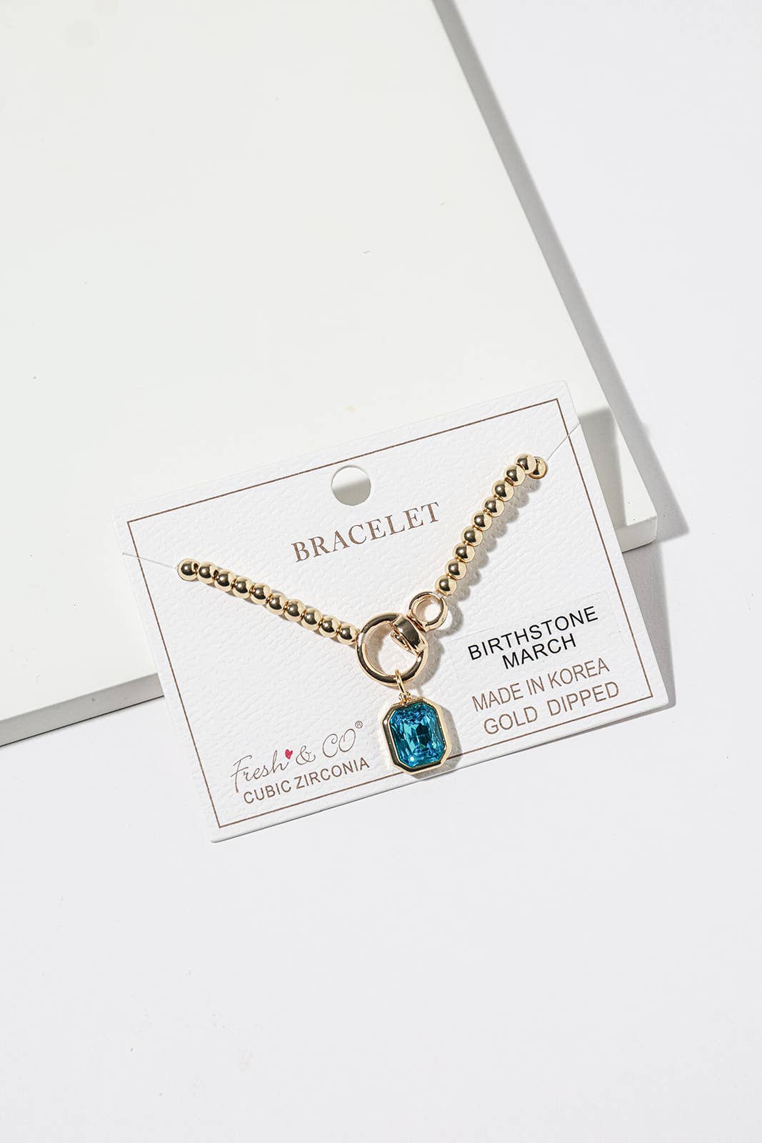 Elegant Birthstone Charm Bracelet