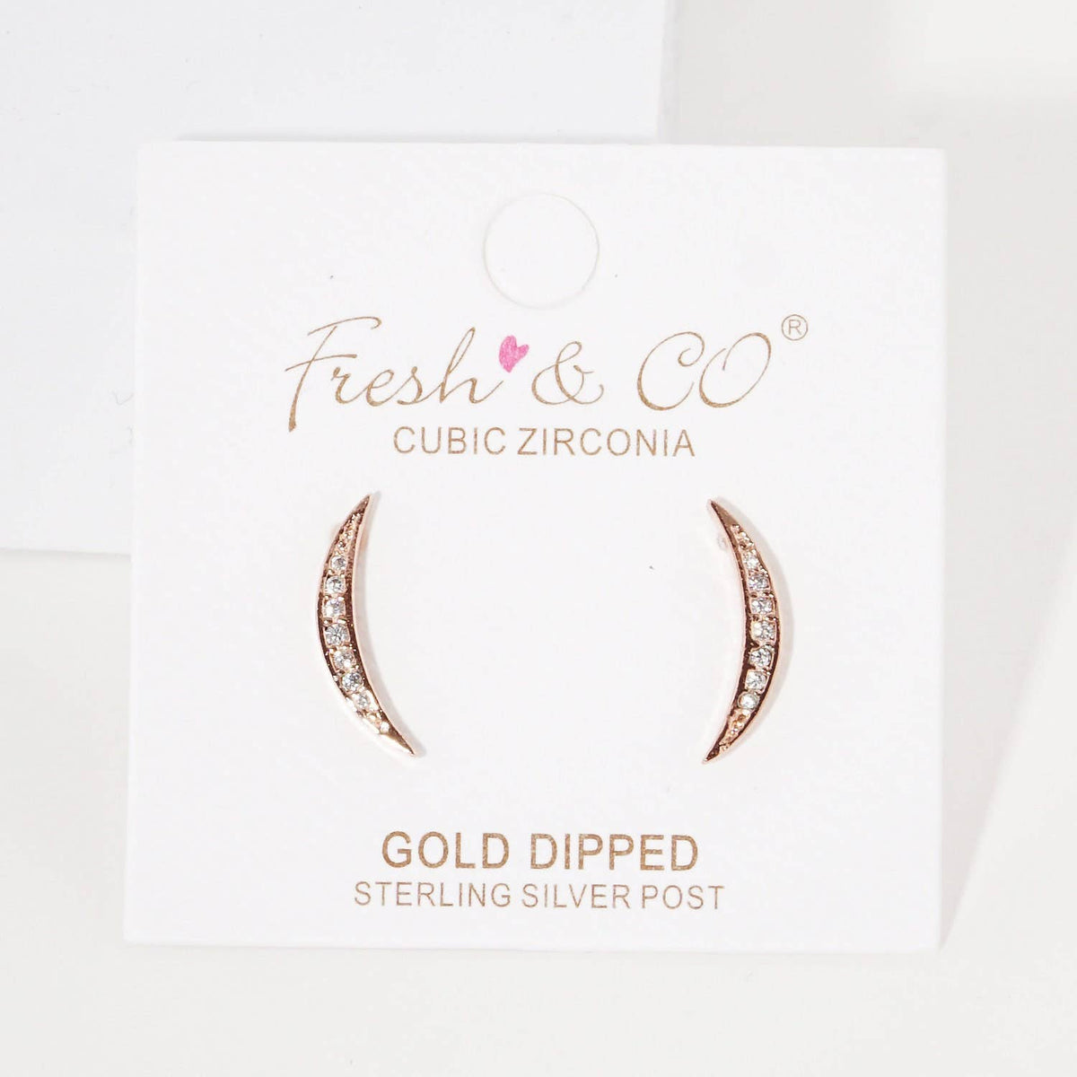 Gold Cubic Ear Crawler Earrings