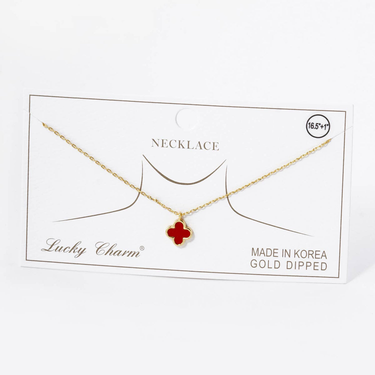 Lucky Clover Mini Pendant Necklace