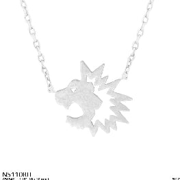 Minimalist Lion Head Pendant Necklace