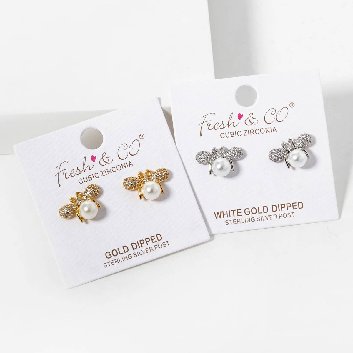 Gold Dipped Honey Bee Stud Earrings