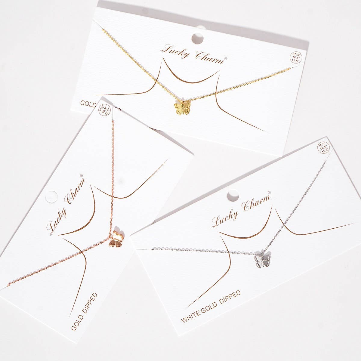 Gold Plated Butterfly Necklace