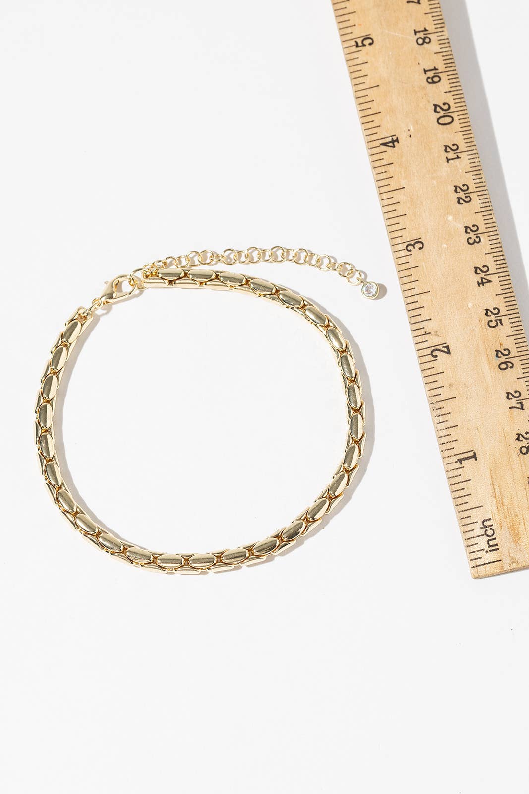 Hypoallergenic 18K Gold & Silver Dipped Dainty Bean Chain An