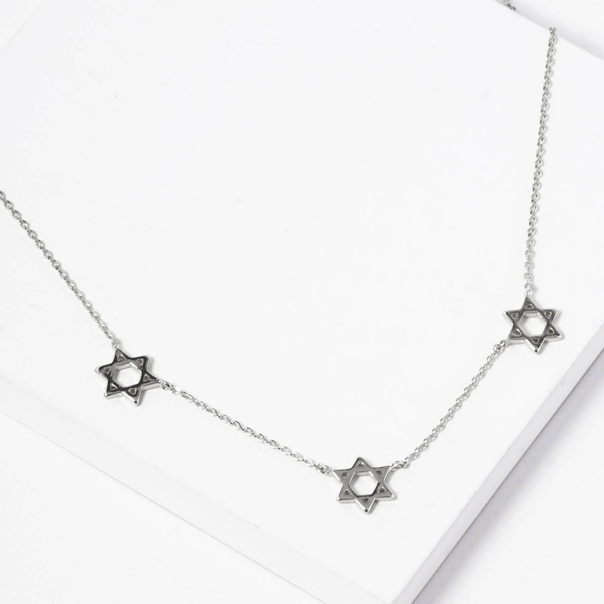 Stellar Triple Charm Chain Necklace