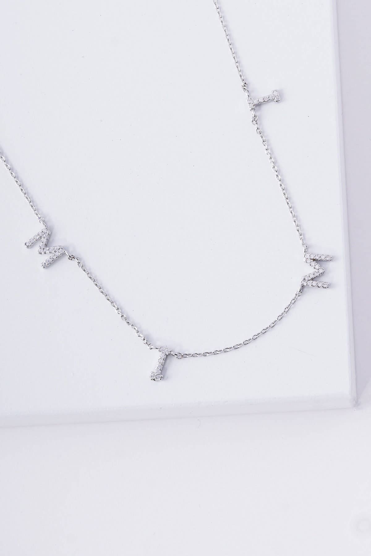 Gold Mimi Spaced Letter Necklace