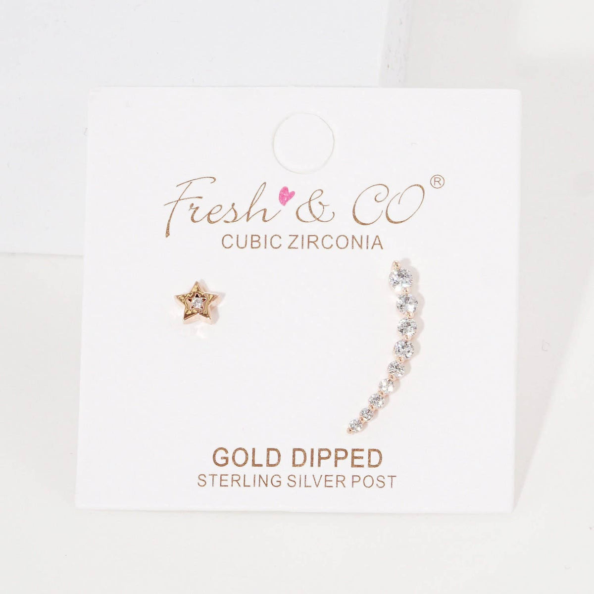 Gold Celestial Ear Jacket Earrings