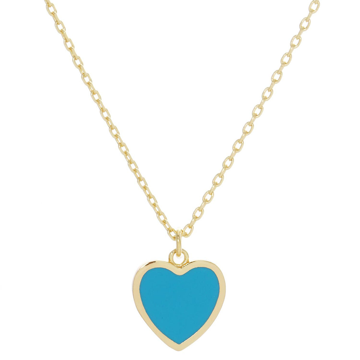 Gold Plated Multicolor Heart Necklace