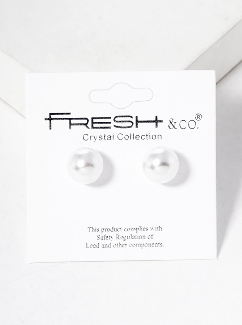 10mm Pearl Post Stud Earrings