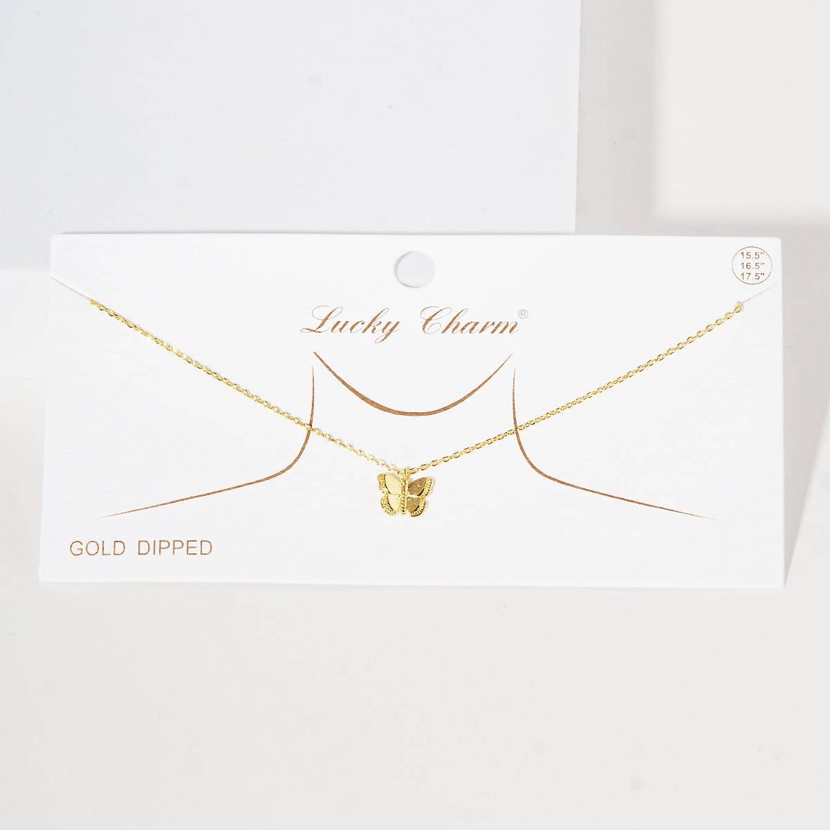 Gold Plated Butterfly Necklace