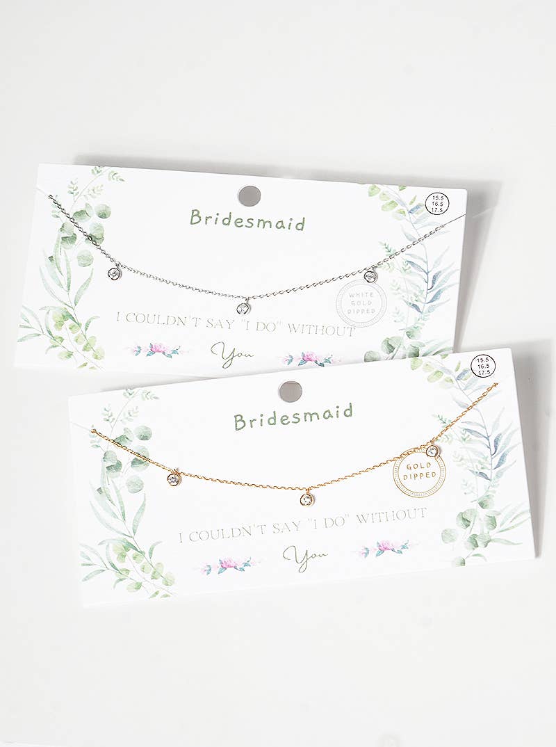 Bridesmaid Proposal Station Necklace