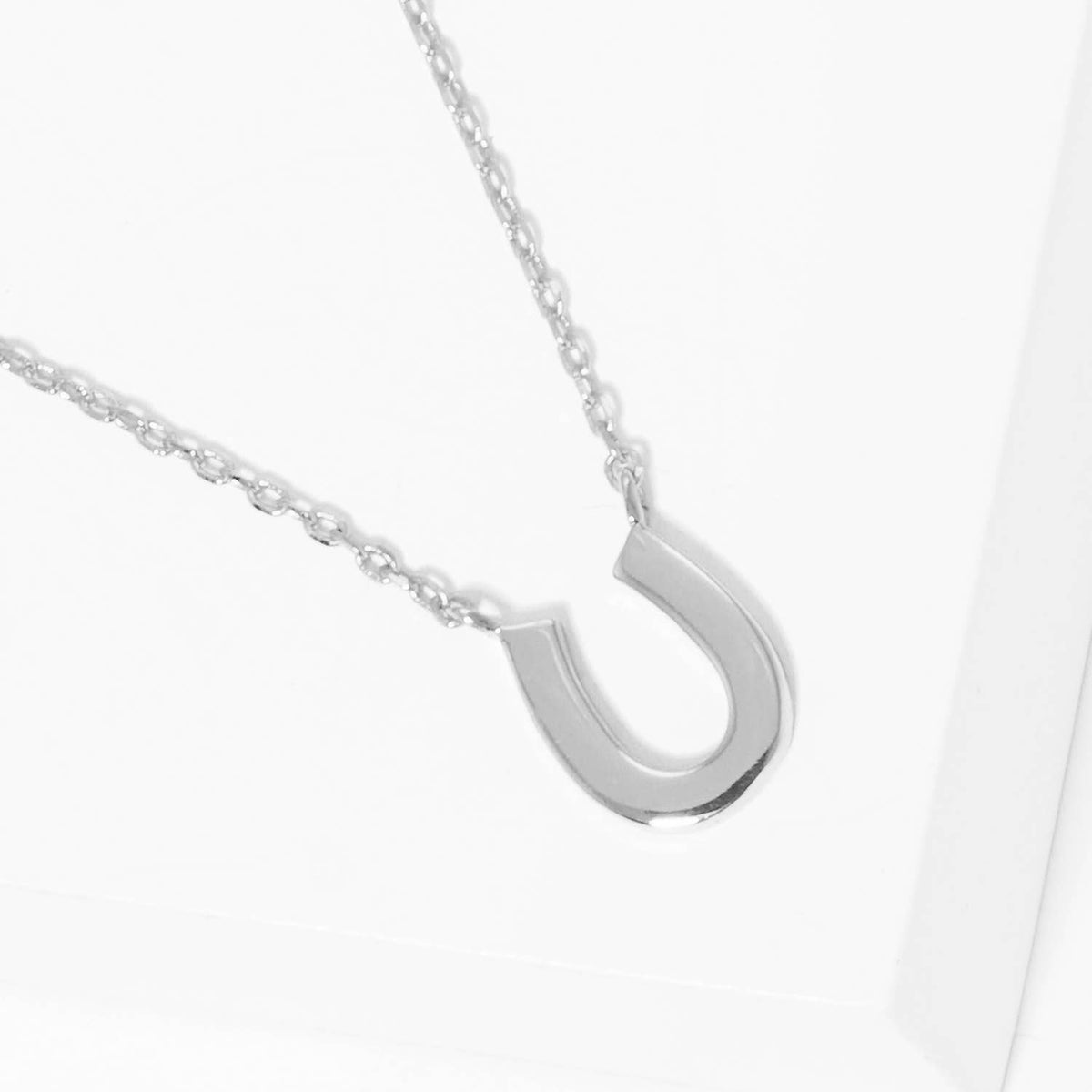 Minimalist Horseshoe Pendant Necklace