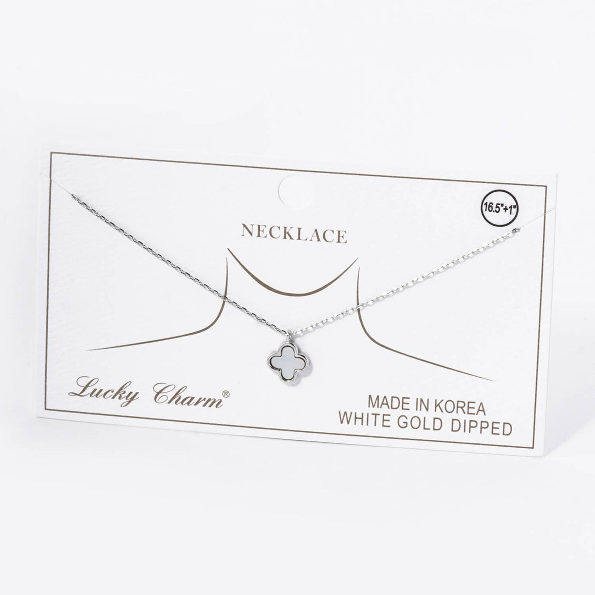 Lucky Clover Mini Pendant Necklace