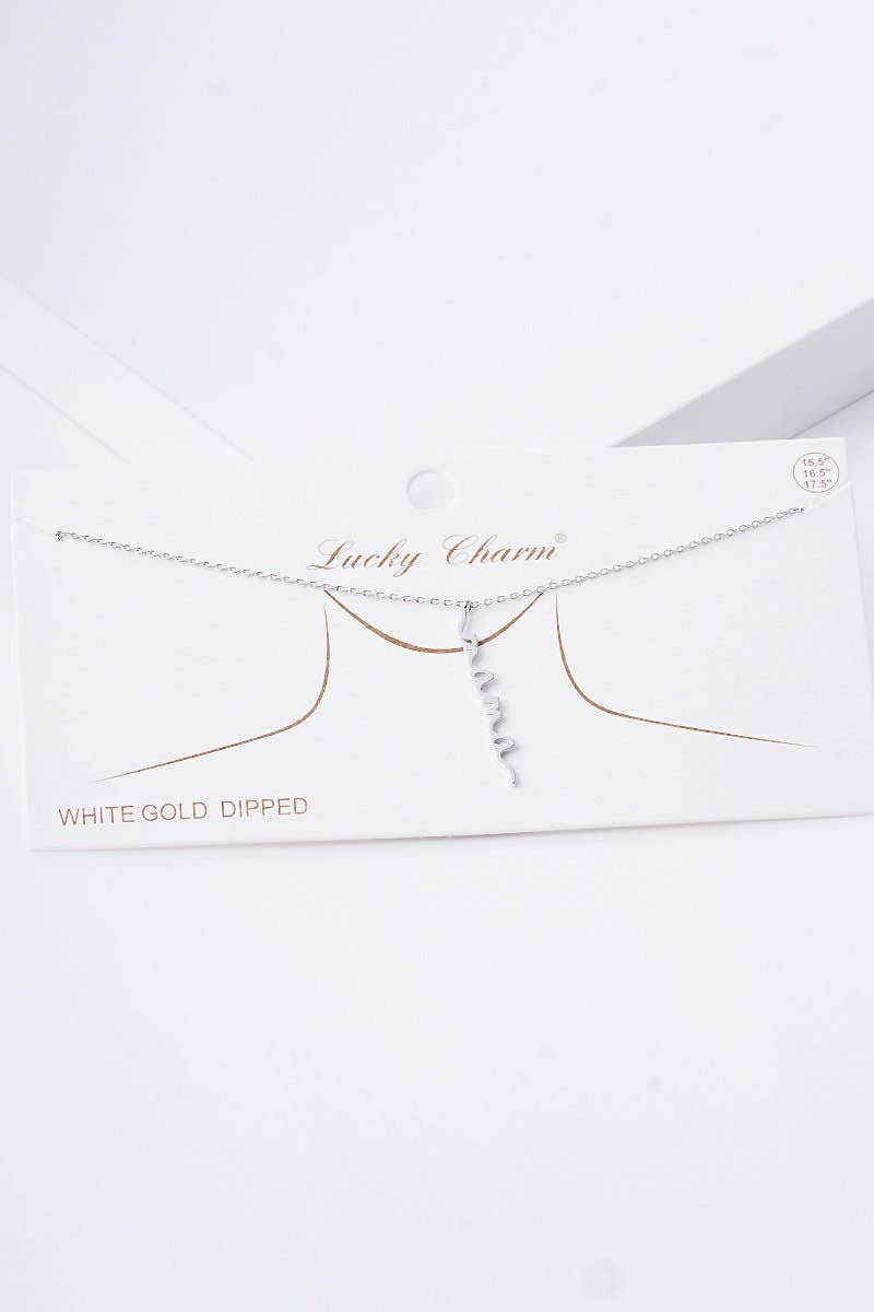 Gold Mama Vertical Necklace