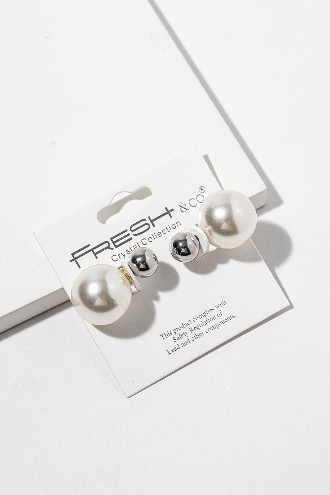 Double-Sided Pearl Stud Earrings – Pearl Ball Jacket