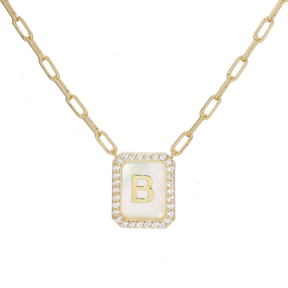 Gold Plated Initial Necklace