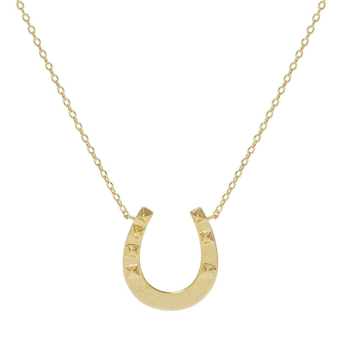 Gold Plated Horseshoe Necklace