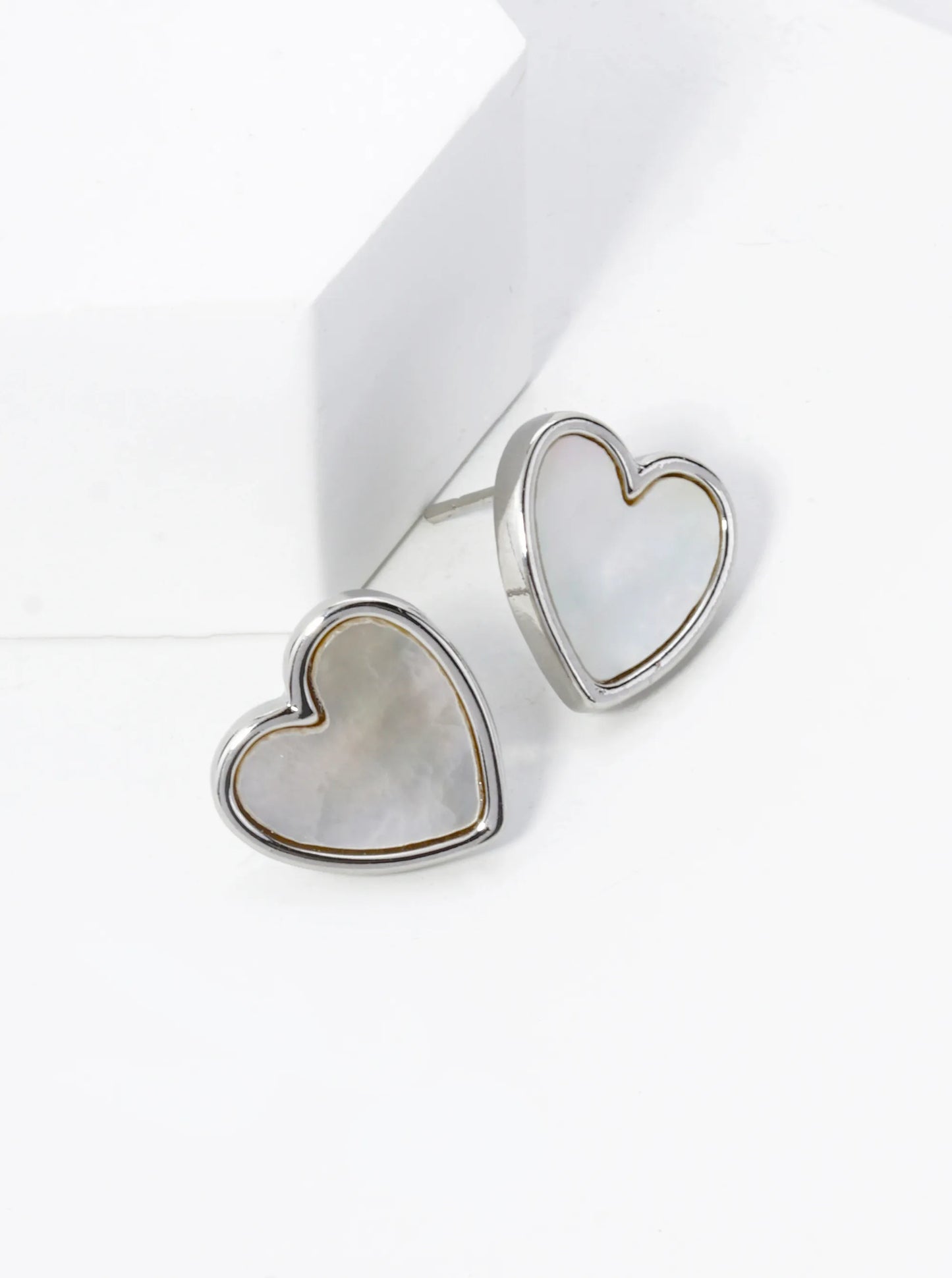18K Gold Dipped 13mm Heart Stud Earrings