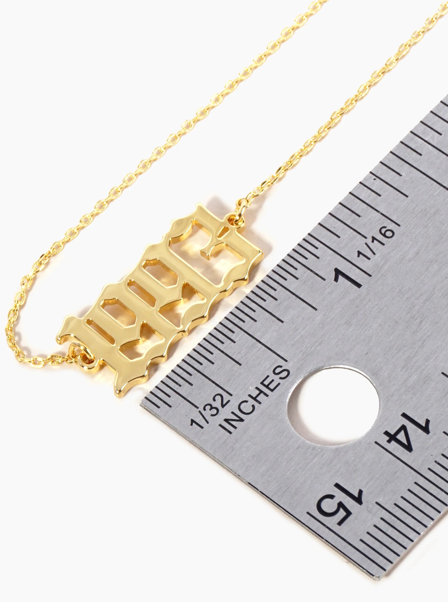 18K Gold Dipped 1993 Birth Year Brass Chain Anklet