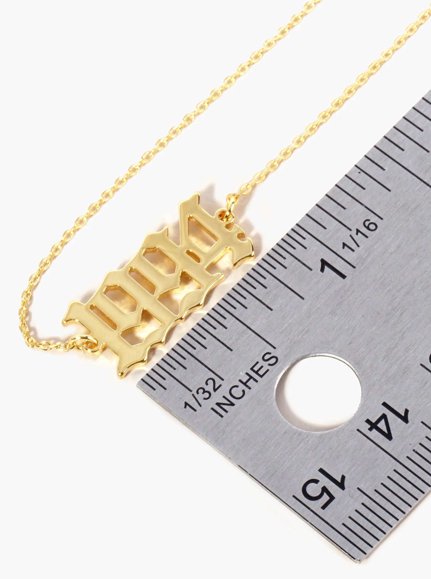 18K Gold Dipped 1994 Birth Year Brass Chain Anklet