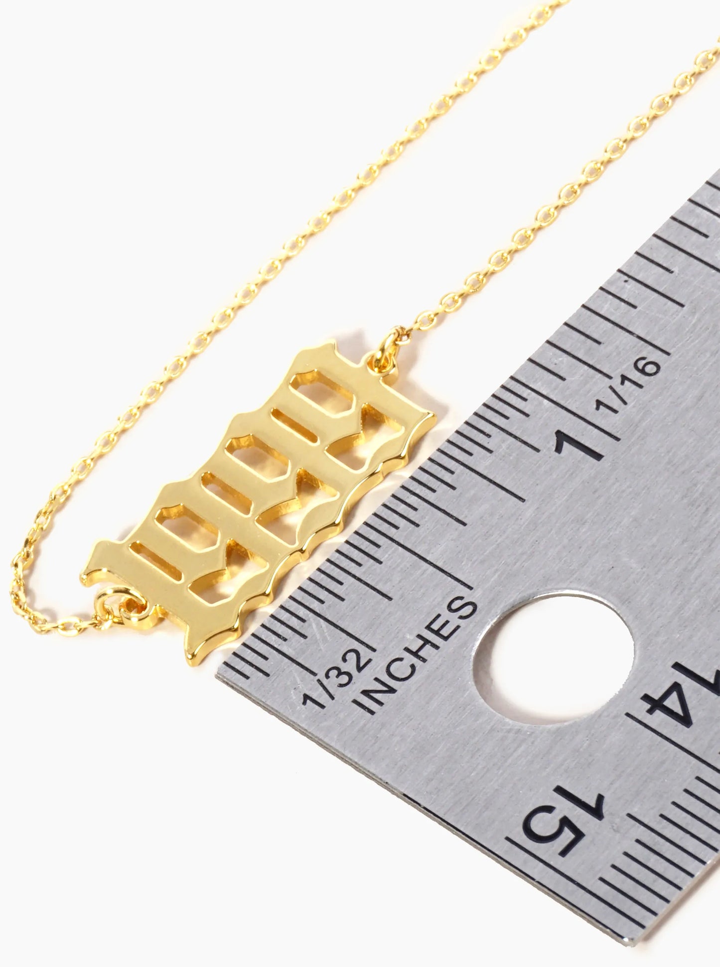 18K Gold Dipped 1999 Birth Year Brass Chain Anklet