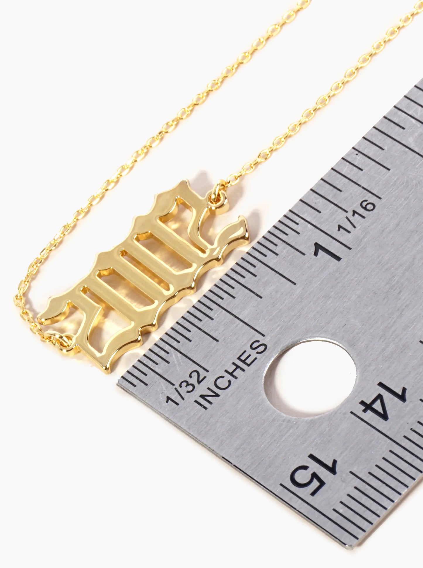 18K Gold Dipped 2002 Birth Year Brass Chain Anklet