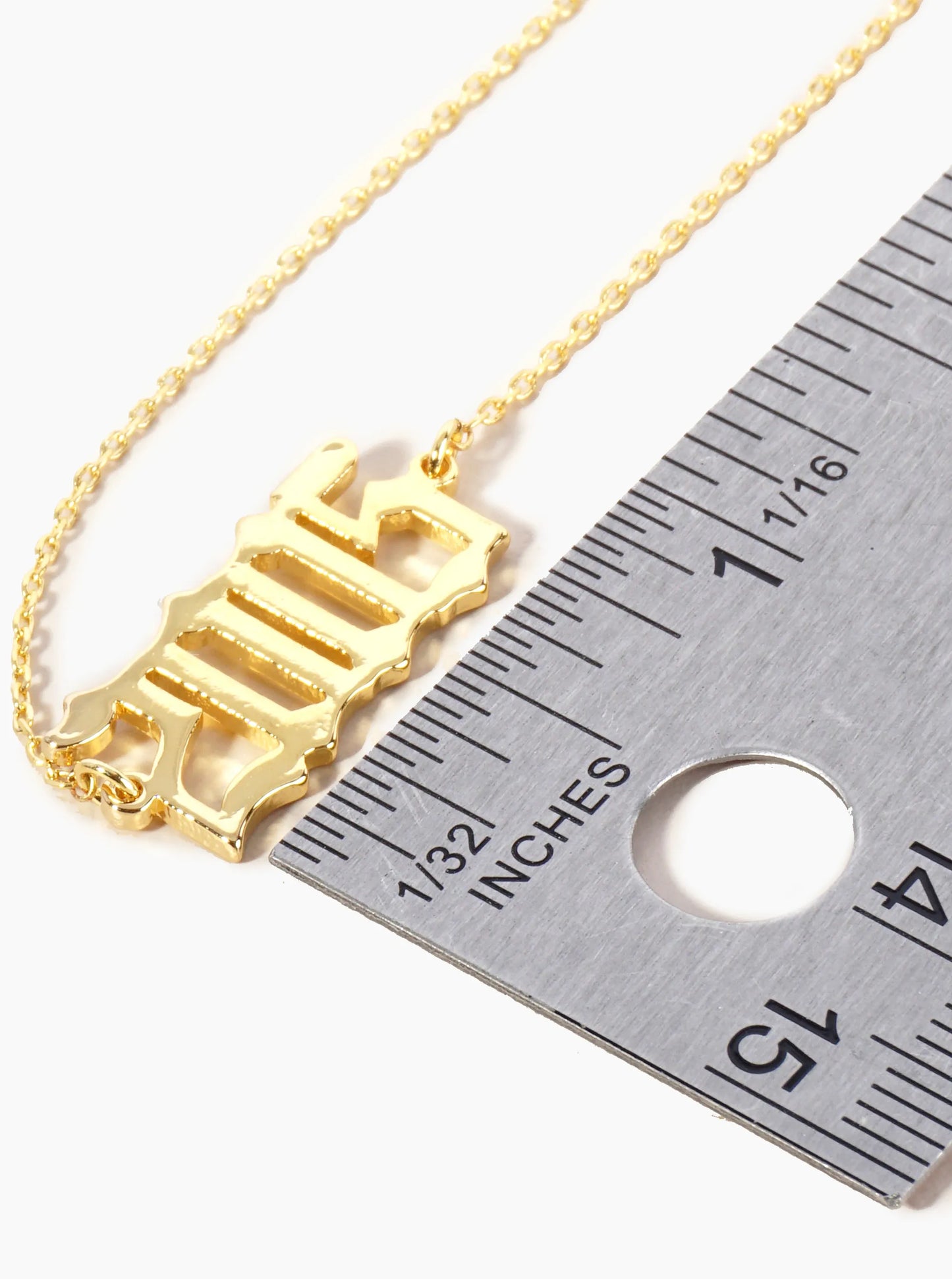 18K Gold Dipped 2005 Birth Year Brass Chain Anklet