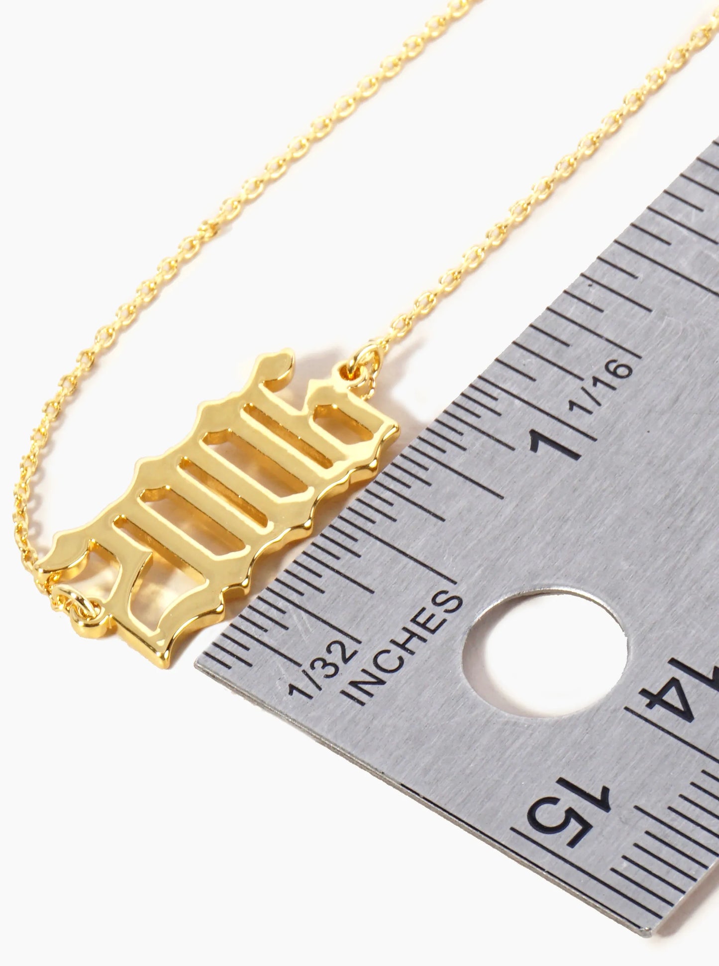 18K Gold Dipped 2006 Birth Year Brass Chain Anklet