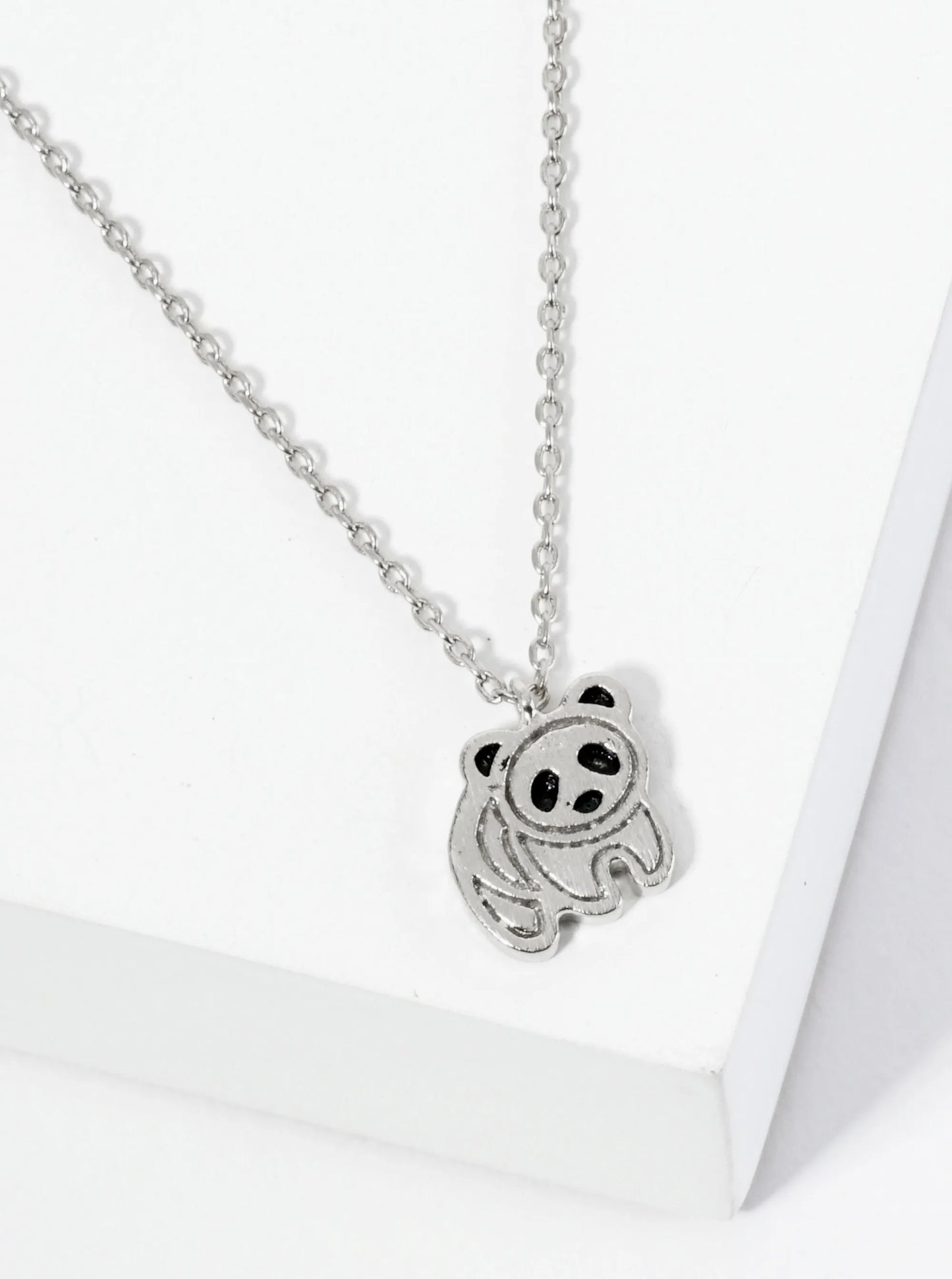18K Gold Dipped Panda Pendant Necklace