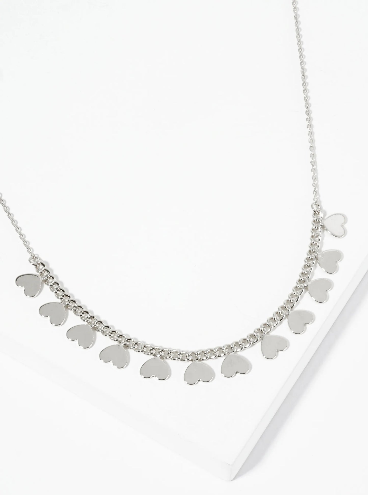 18K Gold Dipped Polished Upside-Down Heart Charm Necklace