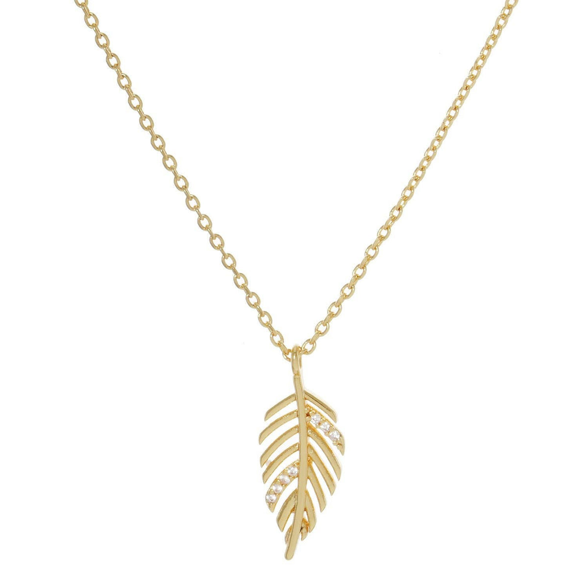 Gold Plated Monstera Leaf Necklace
