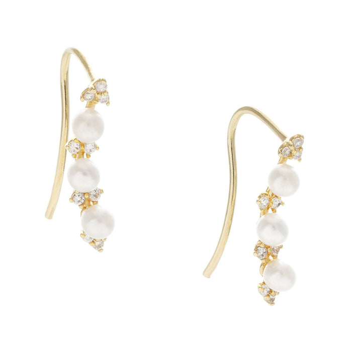 Cubic Zirconia Ear Climbers