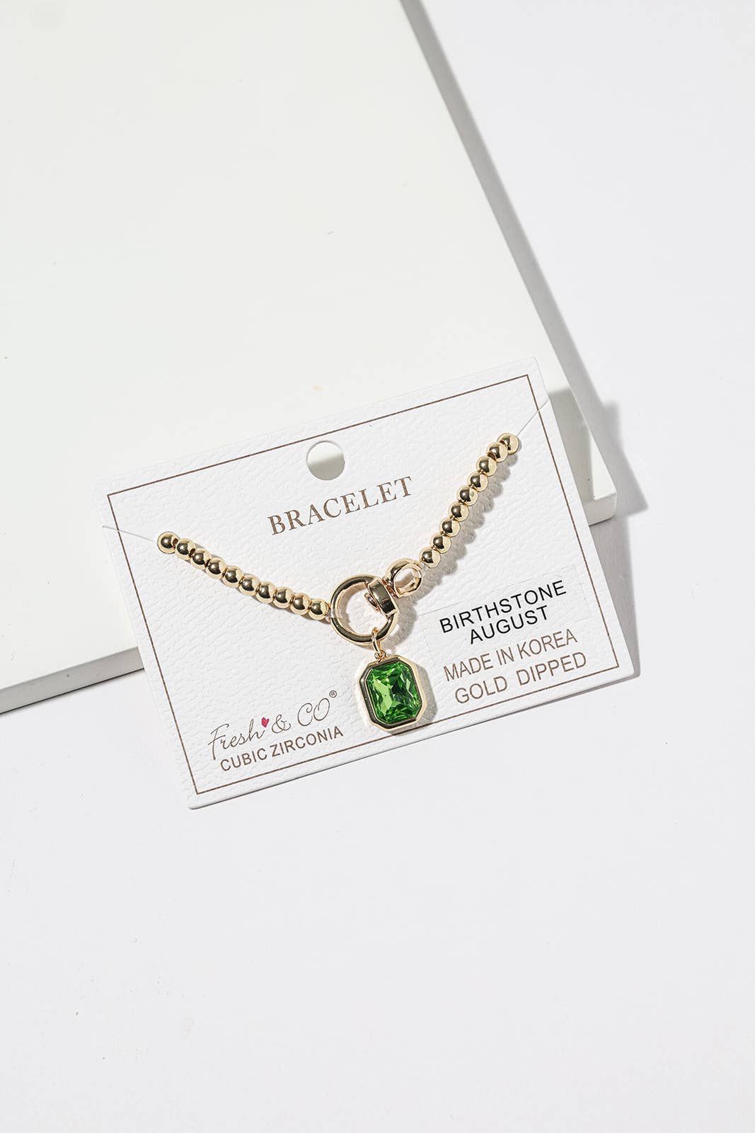 Elegant Birthstone Charm Bracelet
