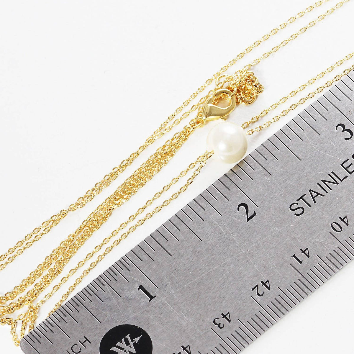 Gold Double Layered Freshwater Pearl Necklace