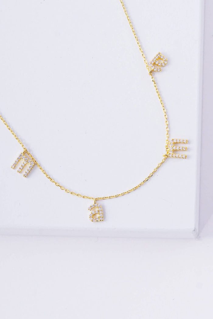 Mini Spaced Cubic Mama Necklace