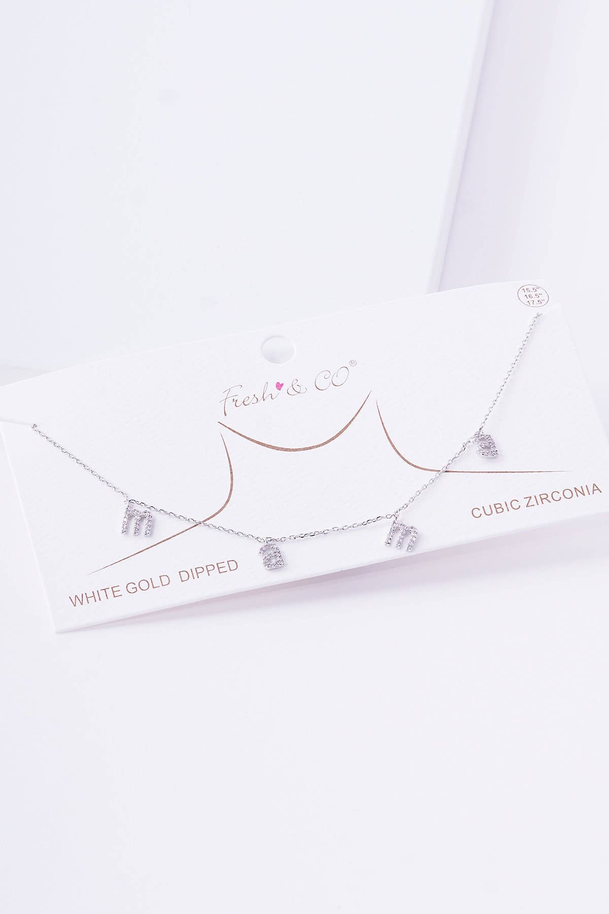 Mini Spaced Cubic Mama Necklace