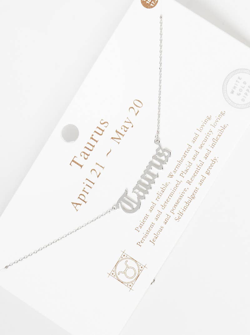 Gold Plated Zodiac Sign Necklace