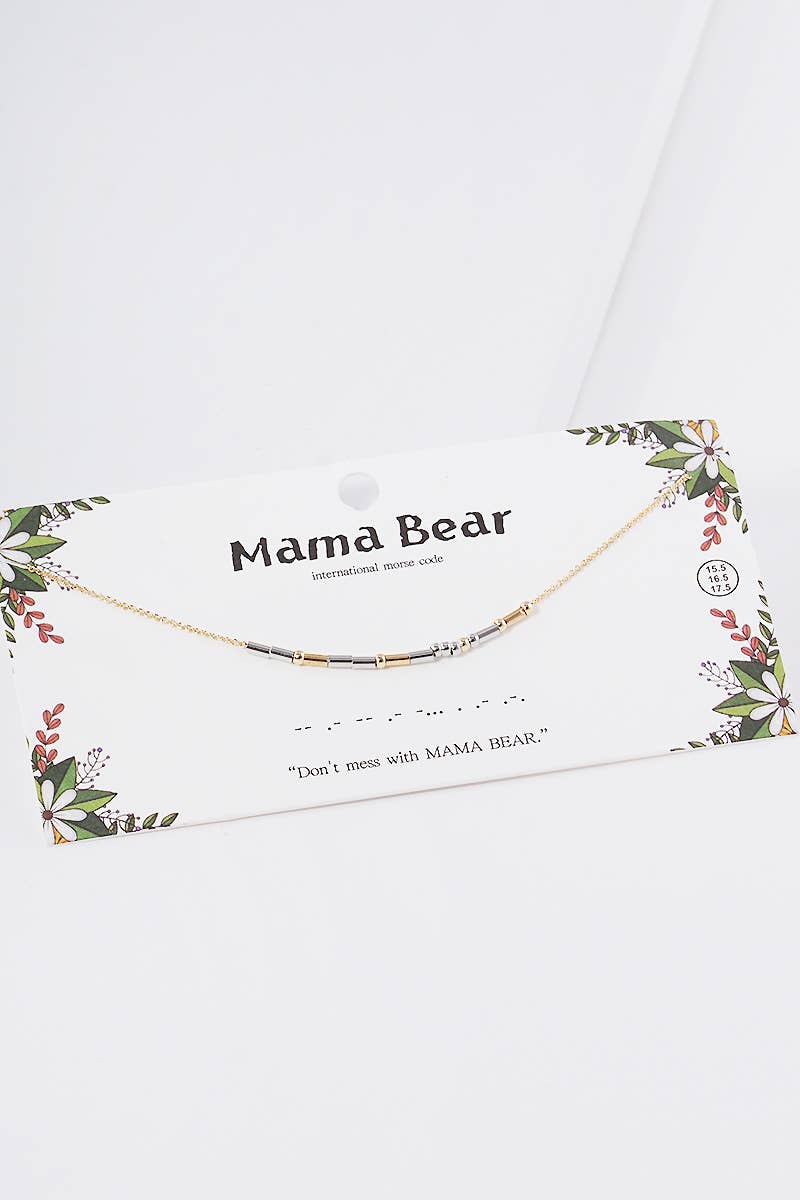 Gold Plated Morse Code Necklace