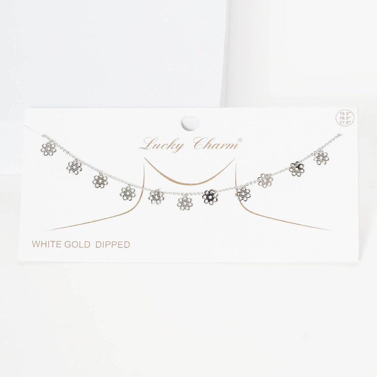 Gold Plated Chain w/ Sunflowers Necklace