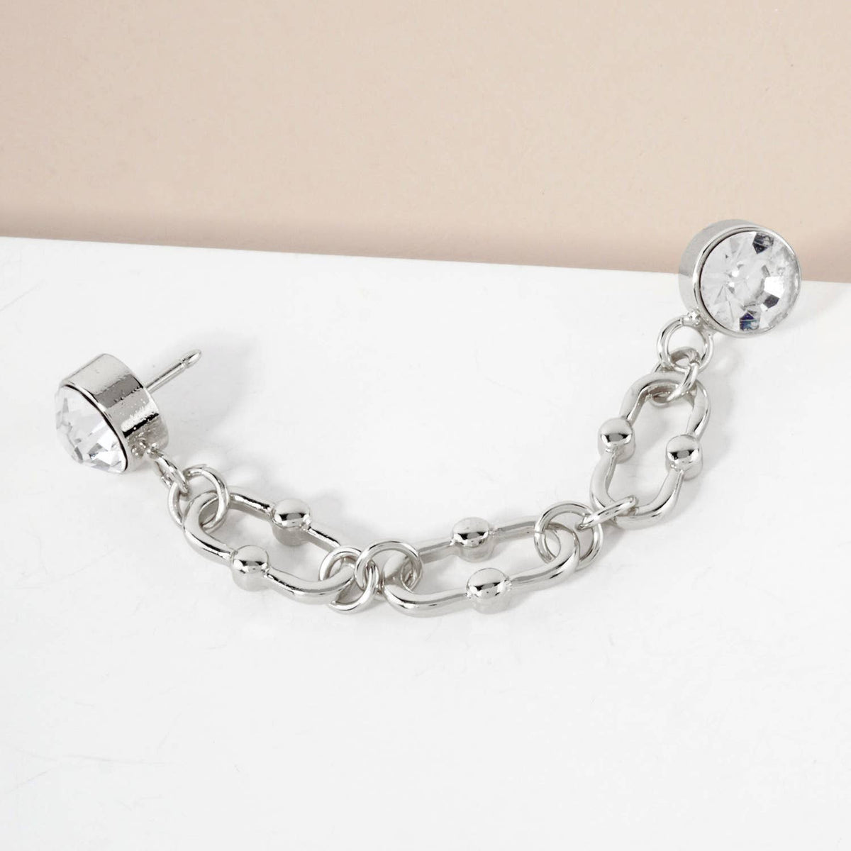 Lucky Charm Crystal Cap & Pin Chain Accessory