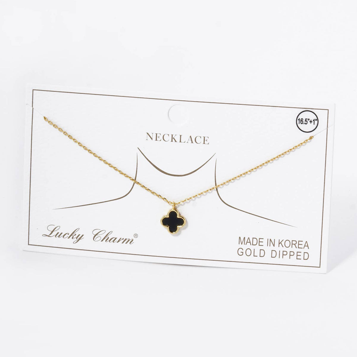 Lucky Clover Mini Pendant Necklace