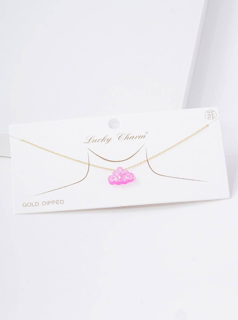 Gold Plated Opal Cloud Necklace