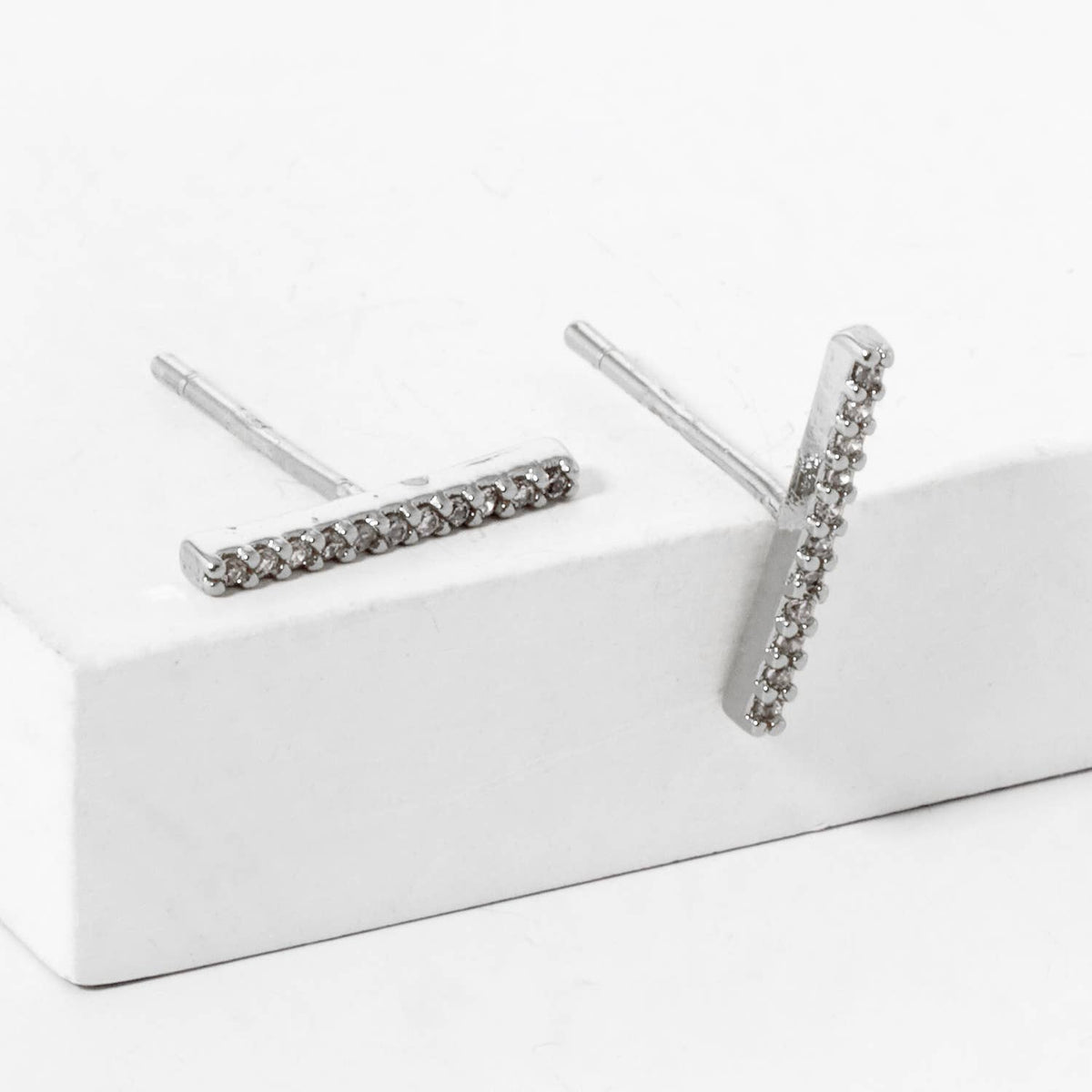 Minimalist Gold Bar Earrings