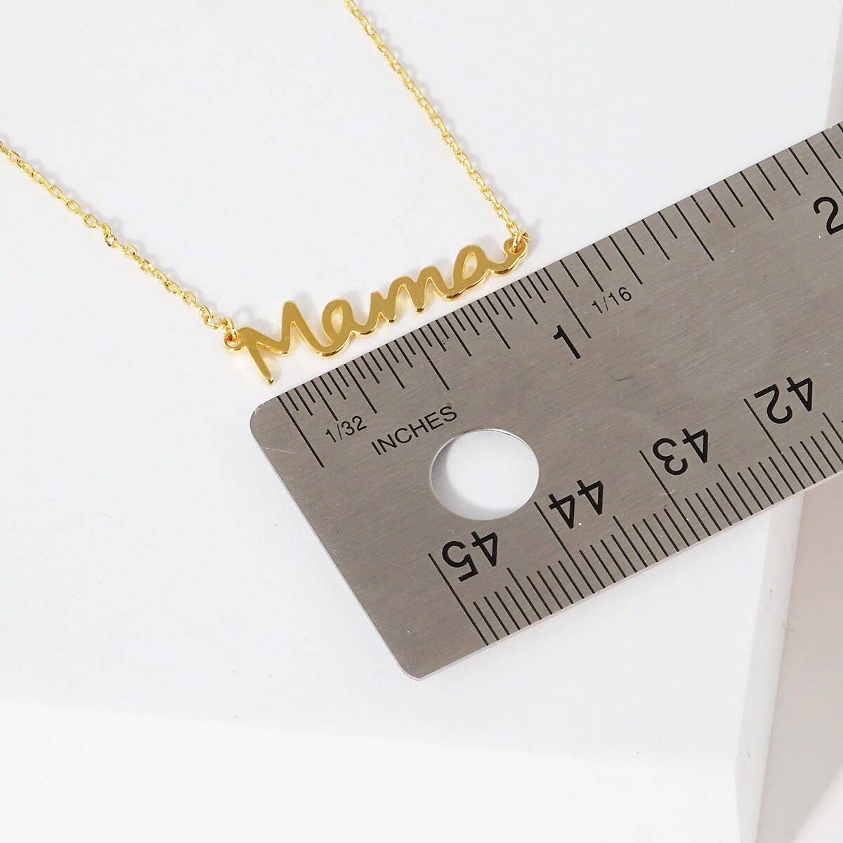 Gold Plated Bold Mama Letter Necklace