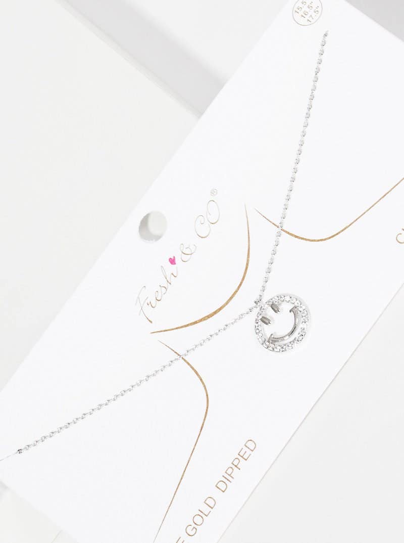 Gold Plated Smiley Face Necklace