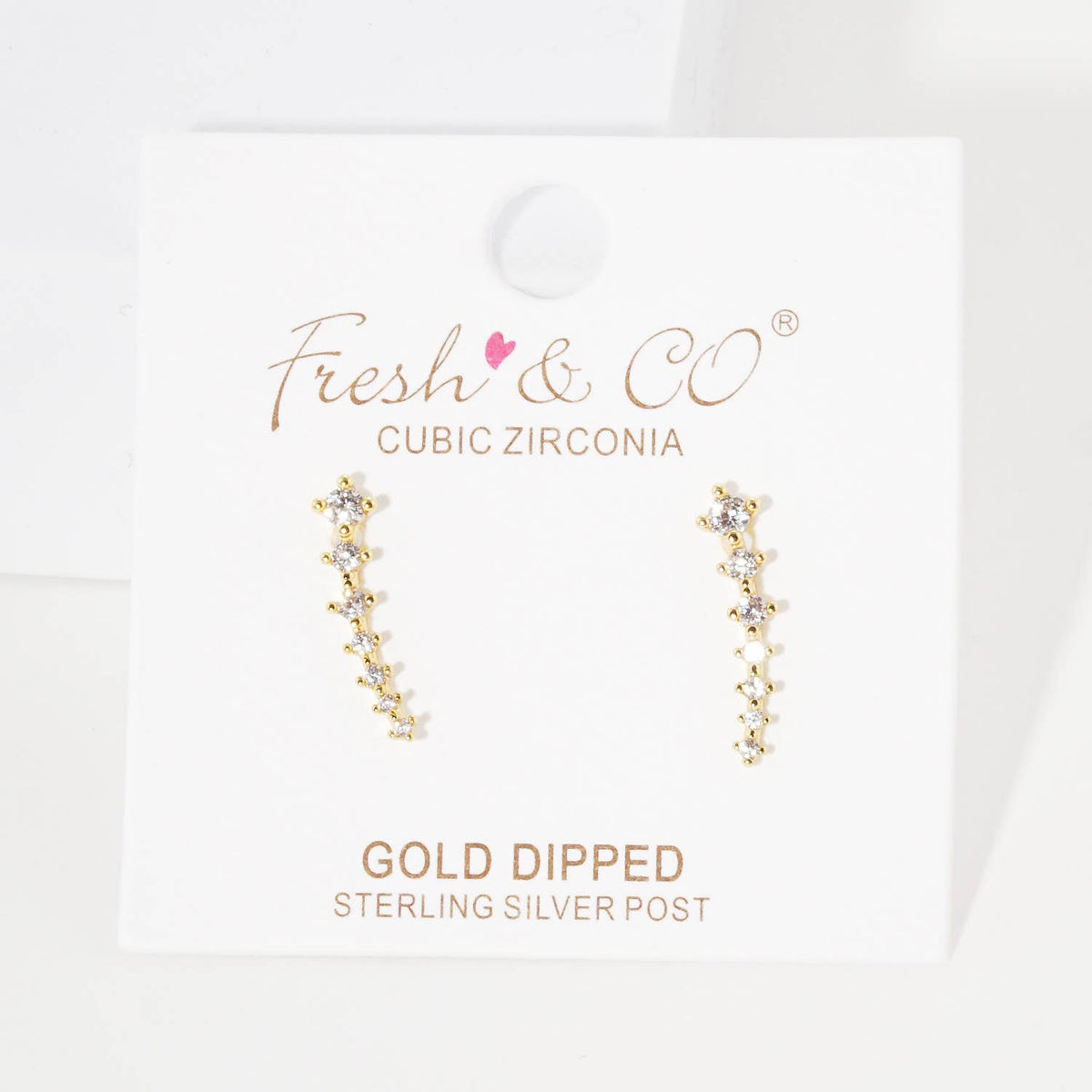 Cubic Zirconia Ear Crawlers
