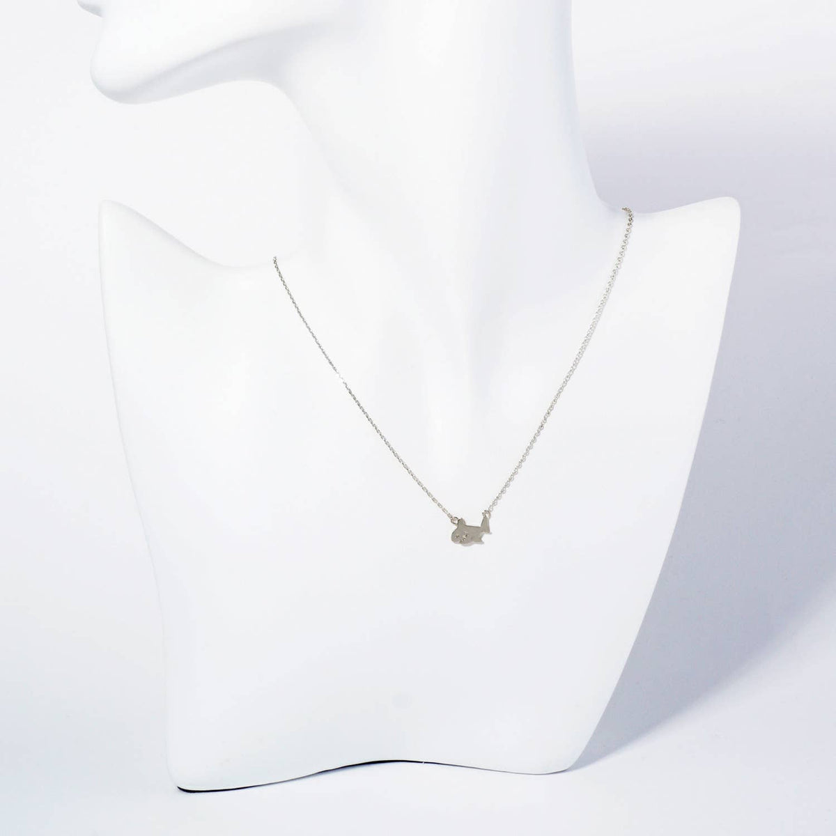 Minimalist Dainty Shark Pendant Necklace