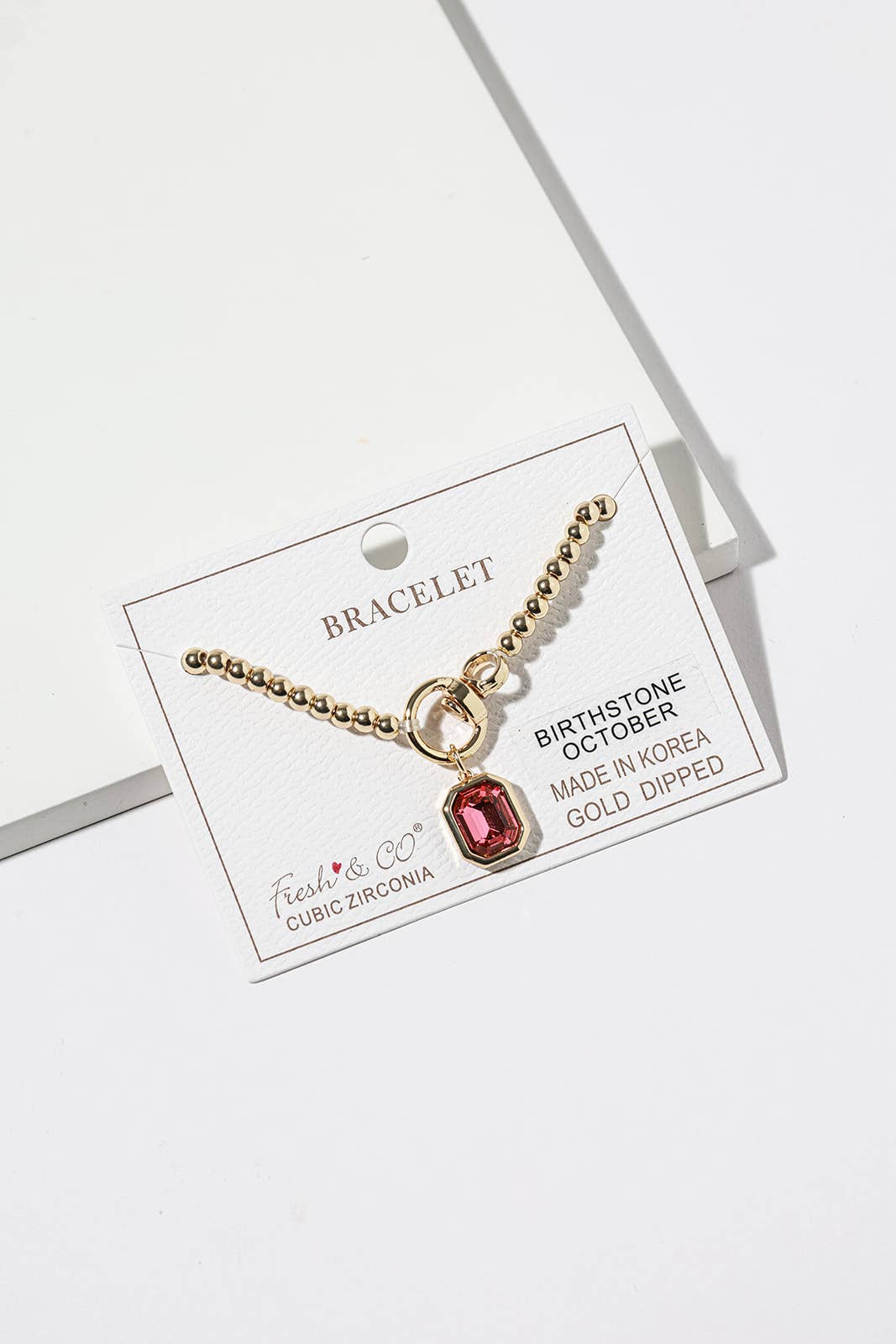 Elegant Birthstone Charm Bracelet