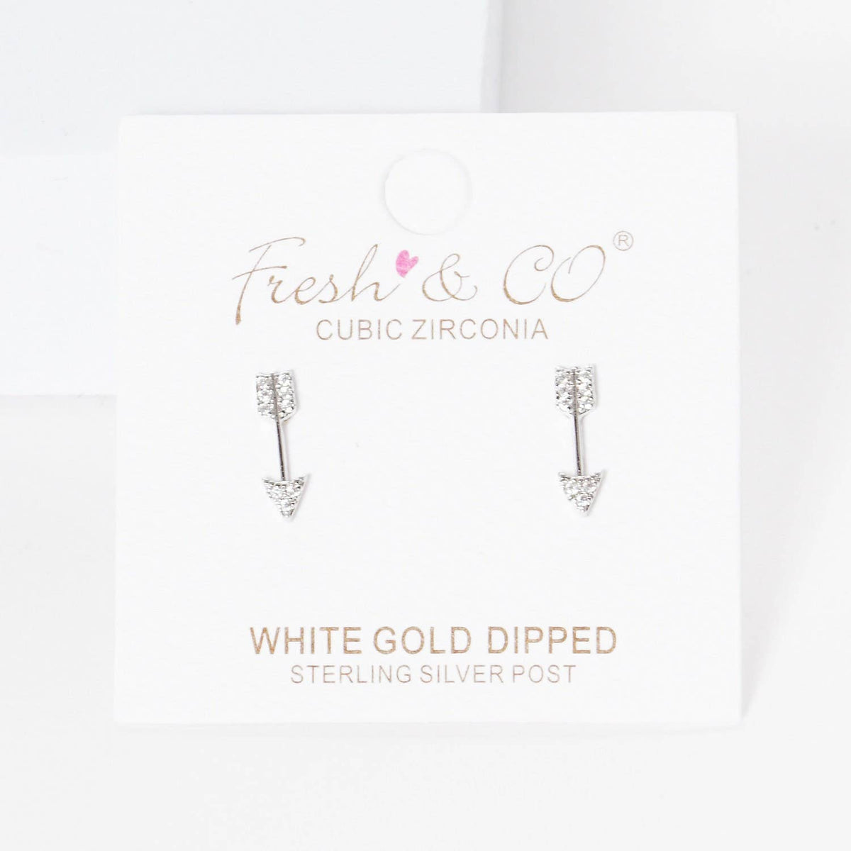 Gold Plated Arrow Stud Earrings